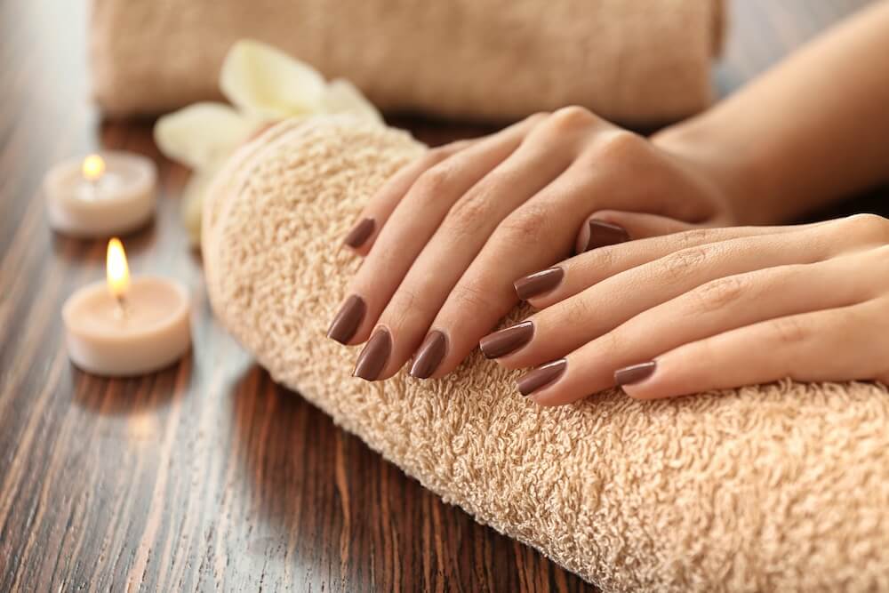 Image on the Manicure Services section, showcasing a manicure.